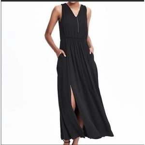 Banana Republic black maxi sleeveless dress 2P